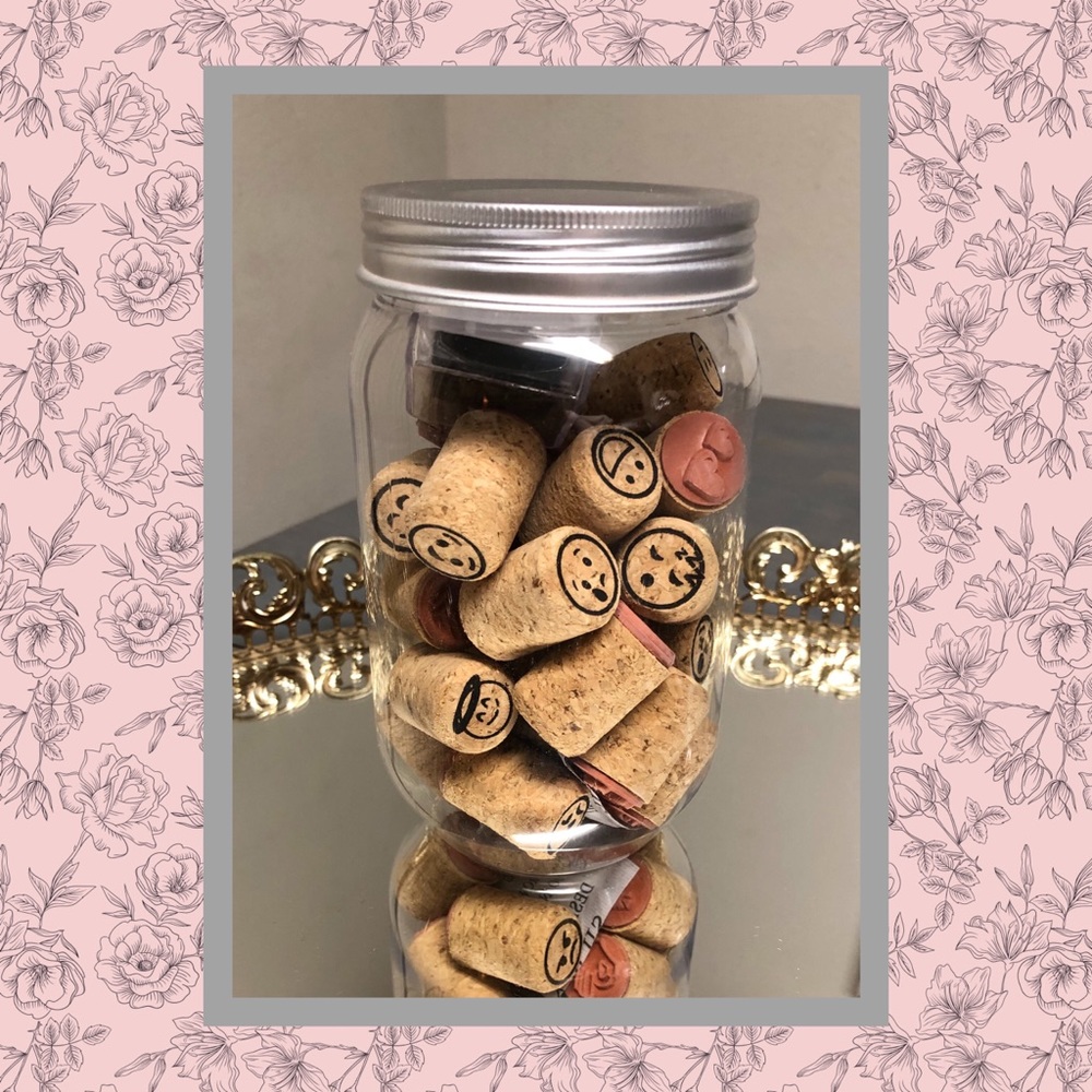 Cork Stamp Set NWOT
